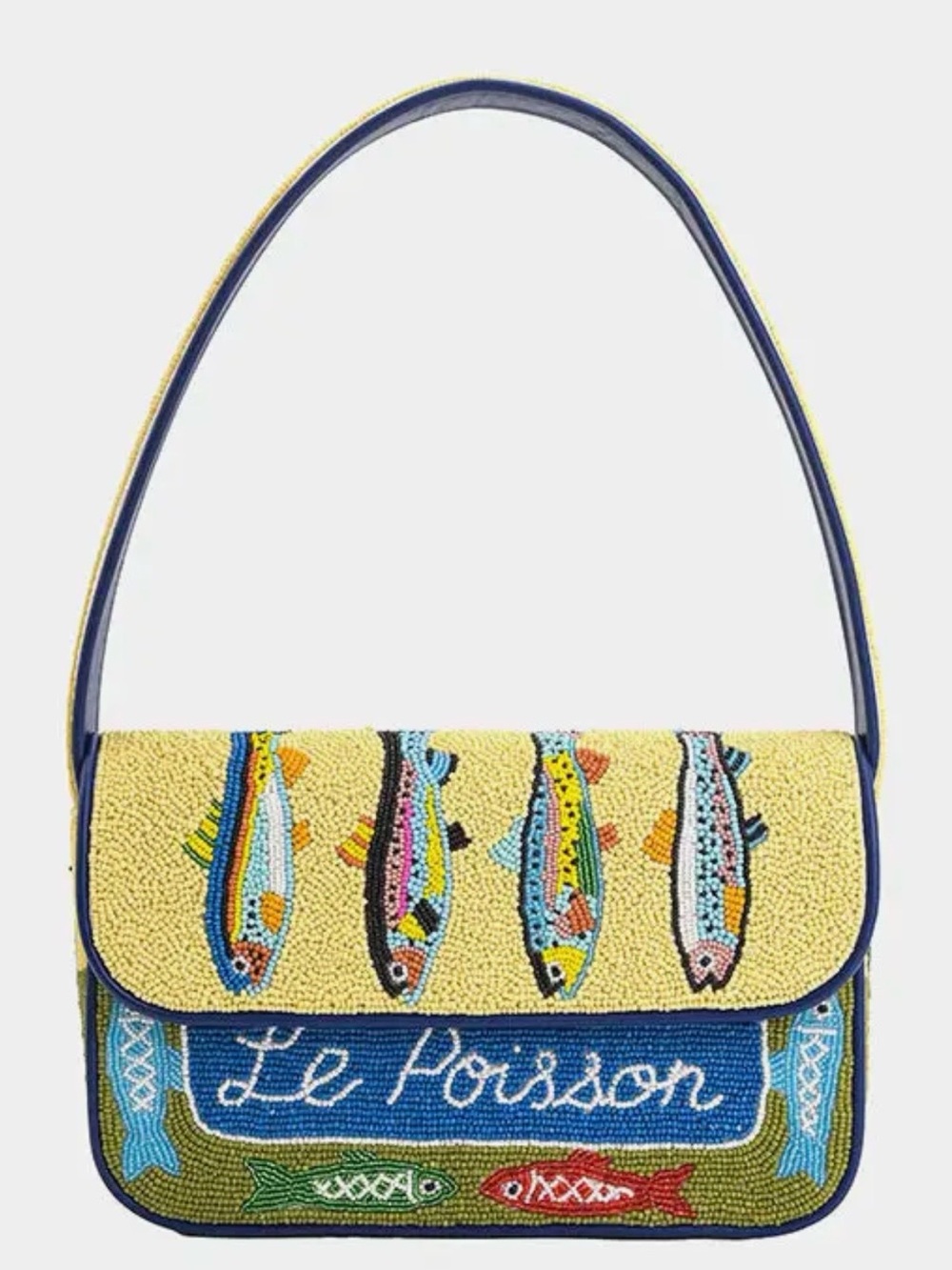 America and Beyond NWT Fish beaded bag